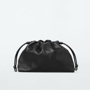 COS Black Mini Cavatelli Clutch